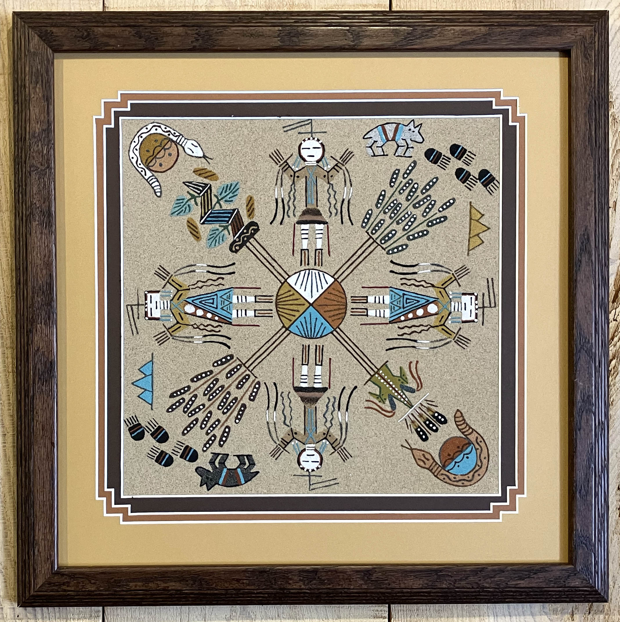 Herman Tom | Navajo Sandpainting of the Home of the Bear and Snake | Penfield Gallery of Indian Arts | Albuquerque, New Mexico